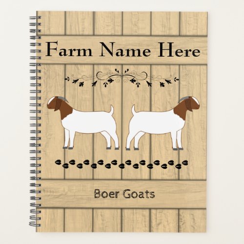 Personalized Boer Goat Farm Planner