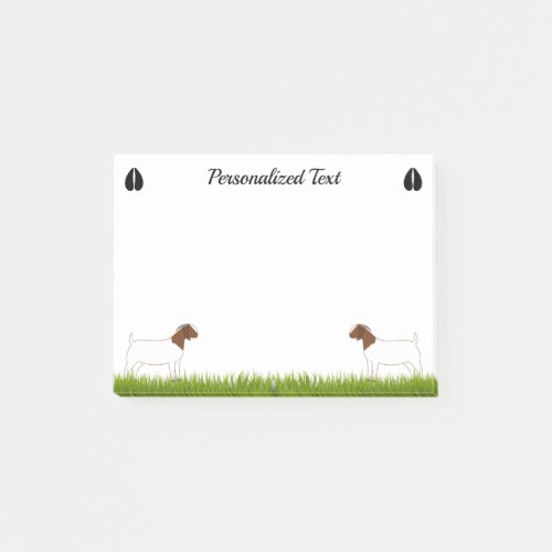 Personalized Boer Goat Post_it Notes