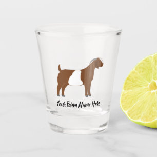 Personalized Boer Goat Shot Glass