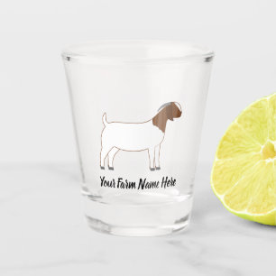 Personalized Boer Goat Shot Glass
