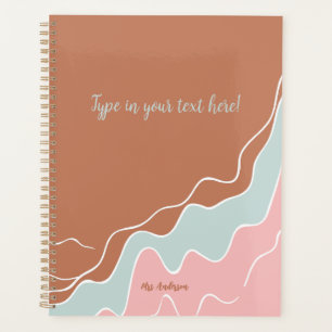 personalized Bohemian Modern custom gift Planner