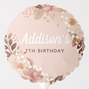 Personalized Bohemian Slumber Party Balloon