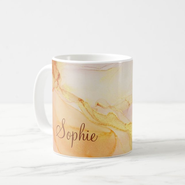 Personalized Boho Abstract  Coffee Mug (Front Left)
