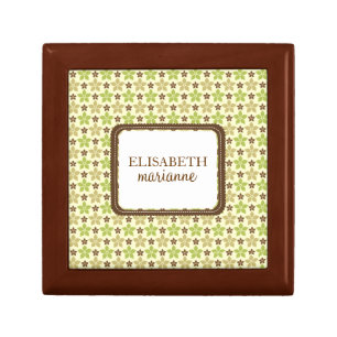 Personalized Boho Chic Keepsake Box