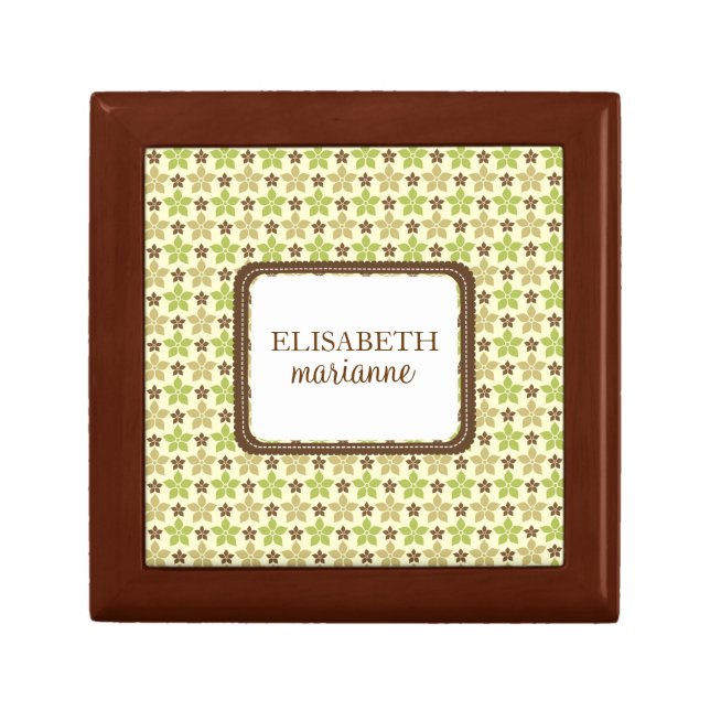 Personalized Boho Chic Keepsake Box (Front)