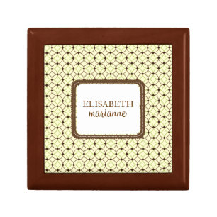 Personalized Boho Chic Keepsake Box