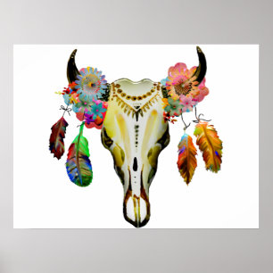 Personalized Boho Christmas Poster