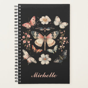 Personalized Boho Cottagecore Monarch Butterfly Planner