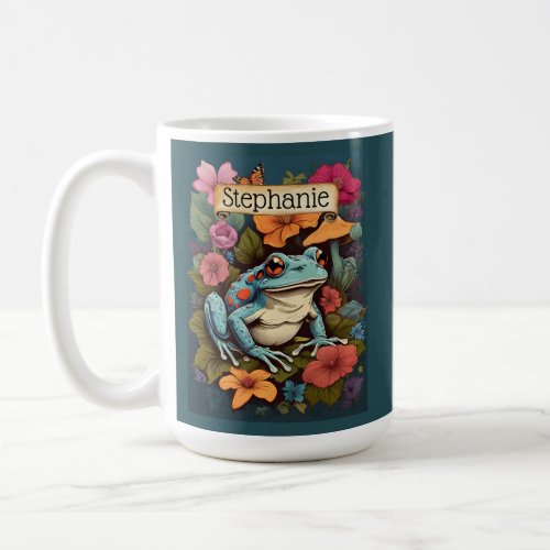 Personalized Boho Cute Frog Mug