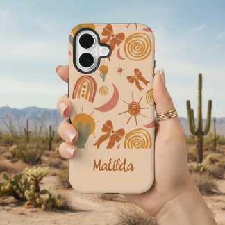Personalized Boho Desert Sun Pattern Phone Case