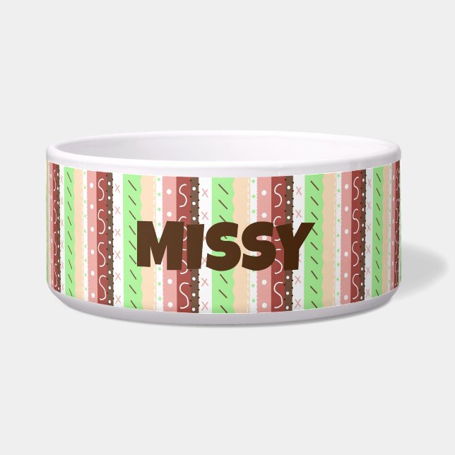 Personalized Boho Pattern Bowl (Front)