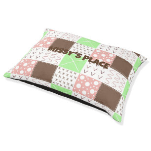 Personalized Boho Pattern Pet   Bed