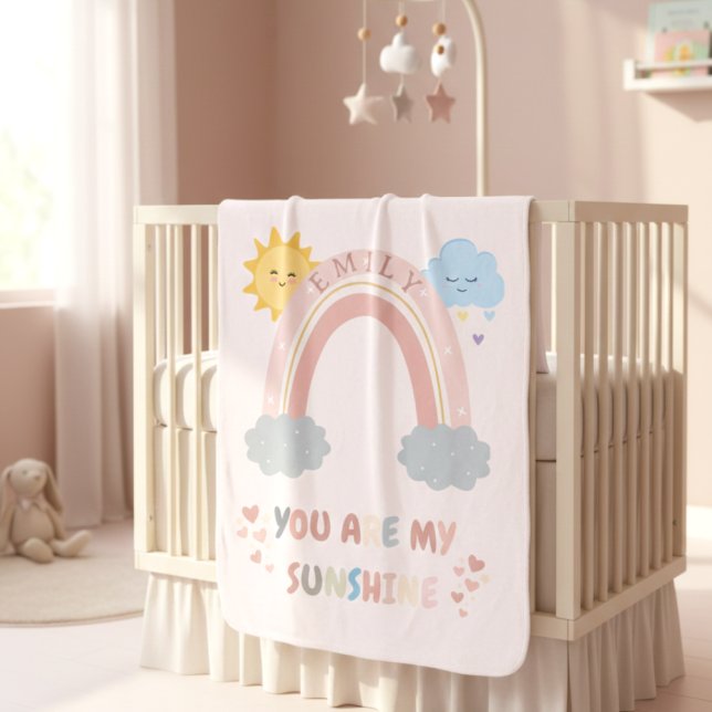 Personalized Boho Rainbow Baby Blanket (Creator Uploaded)