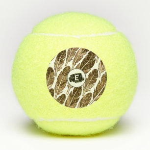 Personalized Boho Tennis Ball – Custom Monogram