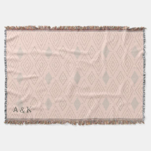 Personalized Boho Throw Blanket
