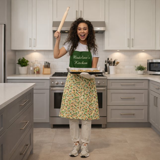 Personalized Boho US Birds Apron (USA Boho Birds apron)