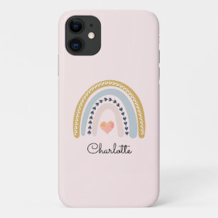 Personalized Boho Watercolor Rainbow iPhone 11 Case