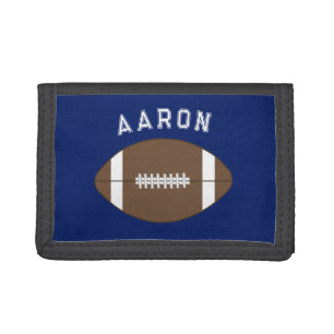  Personalized Bold Blue Football Wallet Gift