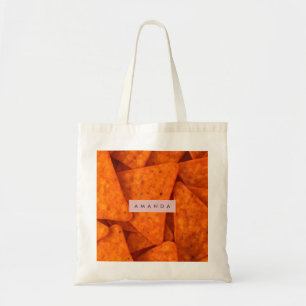 Personalized Bold Nacho Cheese Chip Tote Bag