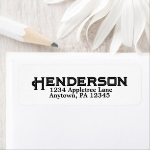 Personalized BOLD Name Address City State Custom Label