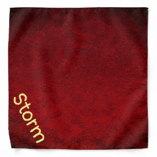 Personalized Bold & Stylish Red Bandana