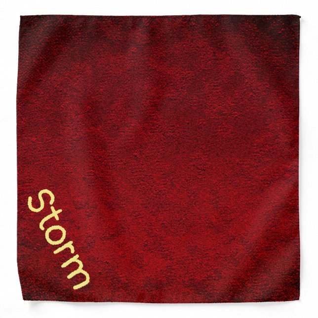 Personalized Bold & Stylish Red Bandana (Front)