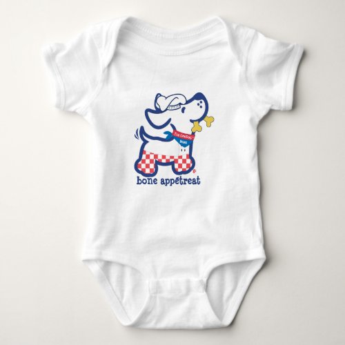 Personalized Bone Apptreat Cute Dog Silhouette  Baby Bodysuit