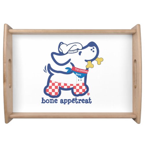 Personalized Bone Apptreat Cute Dog Silhouette  Serving Tray