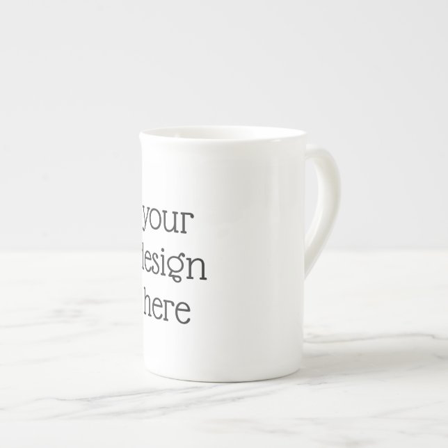 Personalized  bone china mug (Front Right)