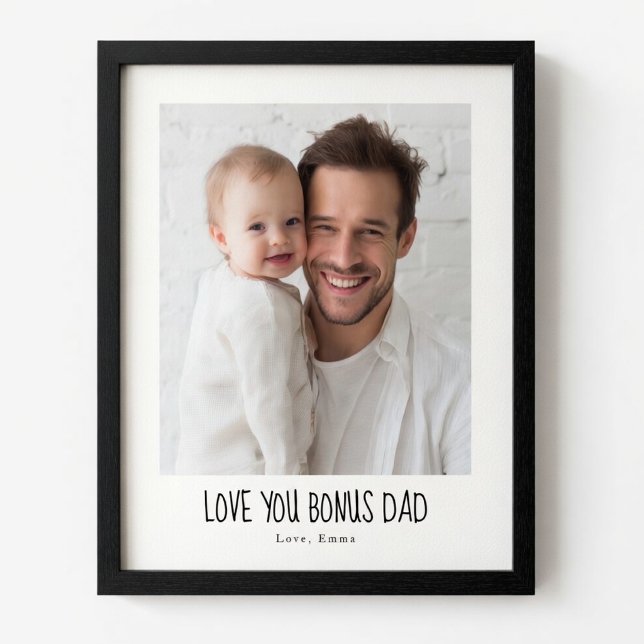 Personalized Bonus Dad Photo | Custom Step Dad Poster (Creator Uploaded)