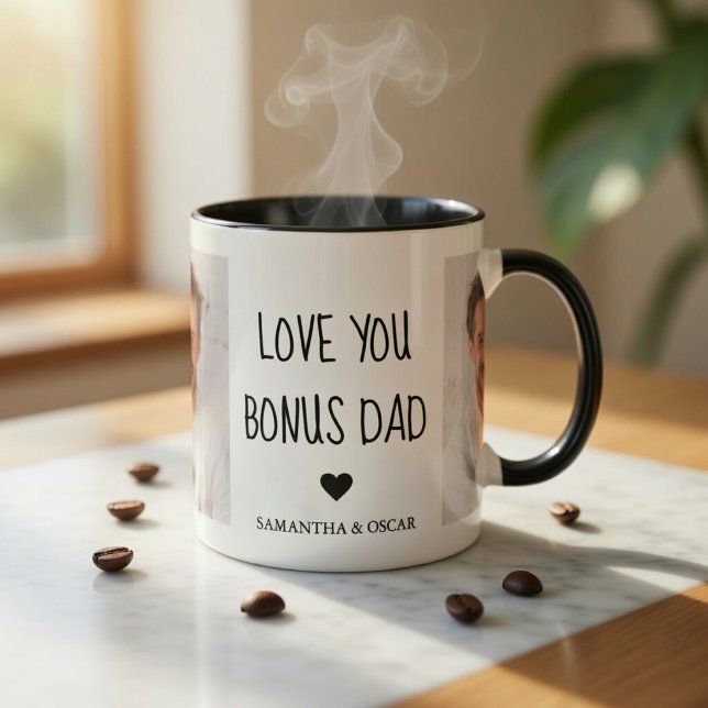 Personalized Bonus Dad Photo Mug | Custom Step Dad (Creator Uploaded)