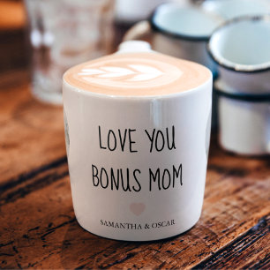 Personalized Bonus Mom Love You Bonus Mom Espresso Cup