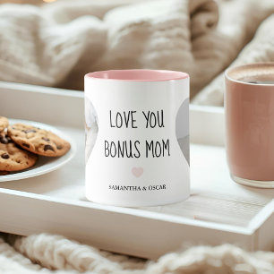 Personalized Bonus Mom Photo   Love You Bonus Mom Mug