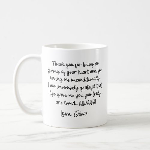 Personalized Bonus Mom Stepmom Mothers Day Gift Coffee Mug