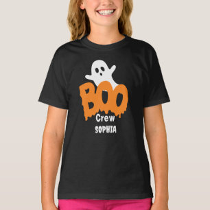 Personalized Boo Crew Kids Halloween T-Shirt
