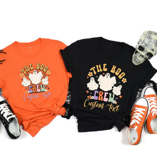 Personalized Boo Crew Matching Halloween Friend T-Shirt