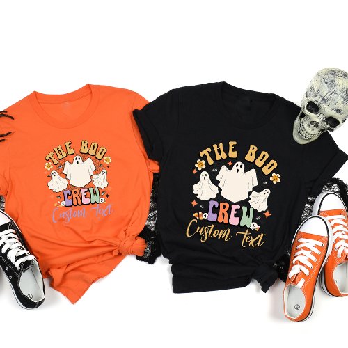 Personalized Boo Crew Matching Halloween Friend T_Shirt