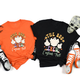 Personalized Boo Crew Matching Halloween Friend T-Shirt