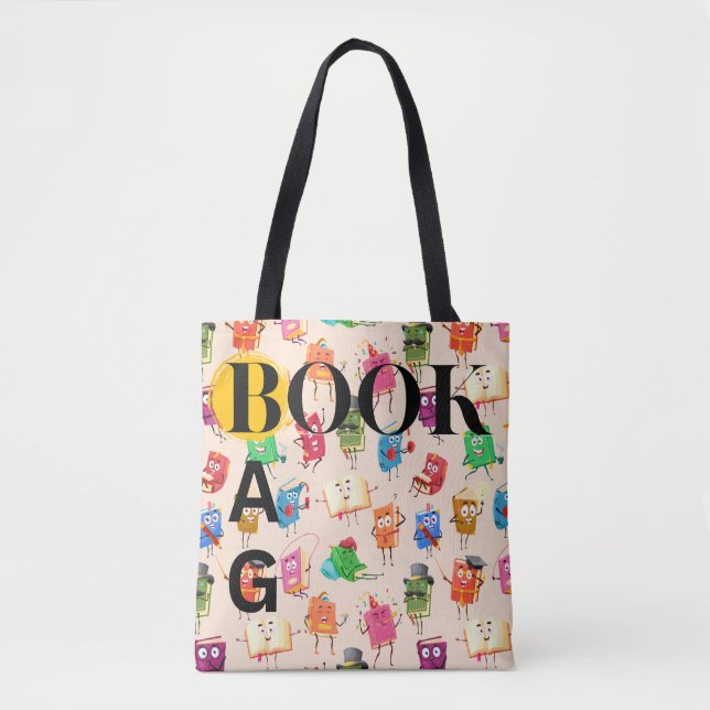 Personalized Book Bag Tote (Front)