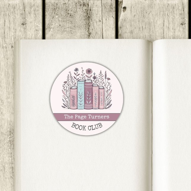 Personalized Book Club Floral Bookplate (Creator Uploaded)