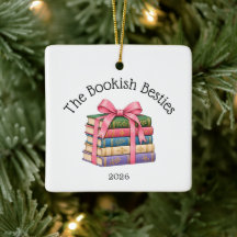 Personalized Book Club Ornament | Custom Club Name