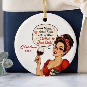 Personalized Book Club Ornament Gift