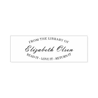 Personalized Book– Custom From The Library Of Self-inking Stamp