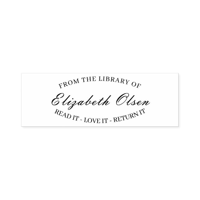 Personalized Book– Custom From The Library Of  Self-inking Stamp (Design)