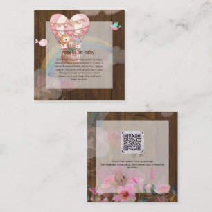 Personalized BOOK for Baby Hot Air Balloon Theme Note Card