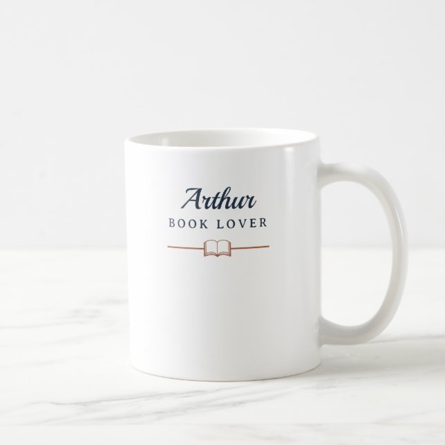 Personalized Book Lover Name Mug (Right)