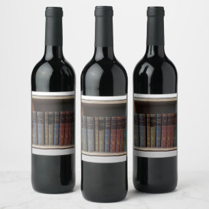 Personalized Book-lover Wine Label