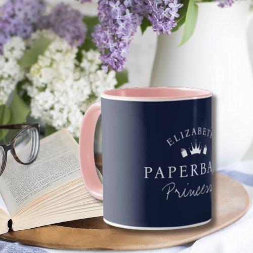 Personalized Book Lovers Paperback Princess  Mug