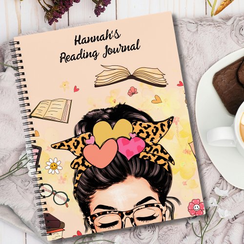 Personalized Book Lovers Reading Journal Notebook