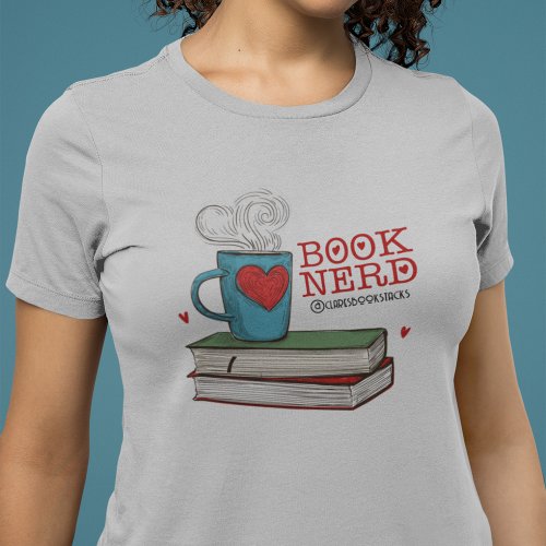 Personalized Book Nerd Gift for Reader T_Shirt